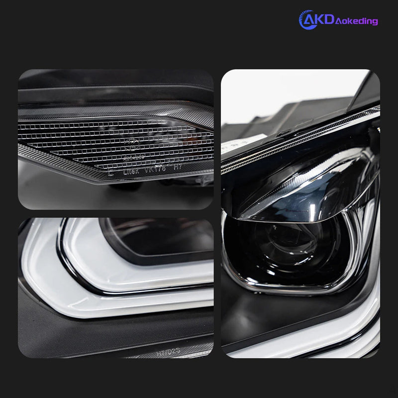 VW Touareg LED Headlight 2011-2015 Touareg LED DRL Hid Option Head Lamp Angel Eye Bi Xenon Beam