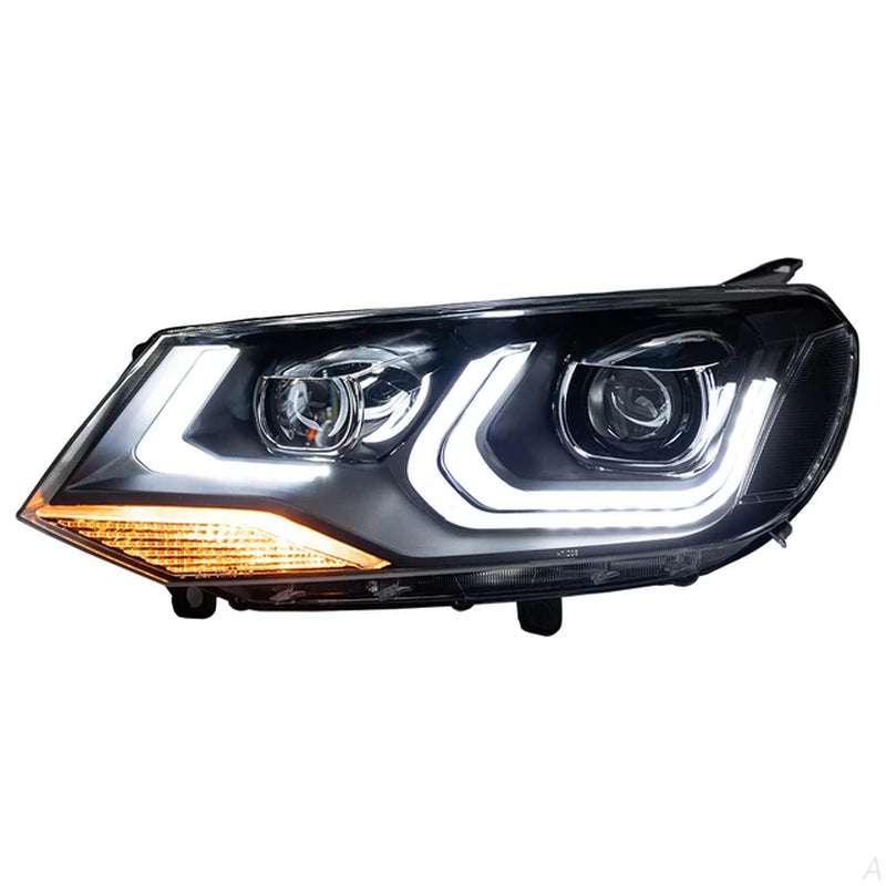 VW Touareg LED Headlight 2011-2015 Touareg LED DRL Hid Option Head Lamp Angel Eye Bi Xenon Beam