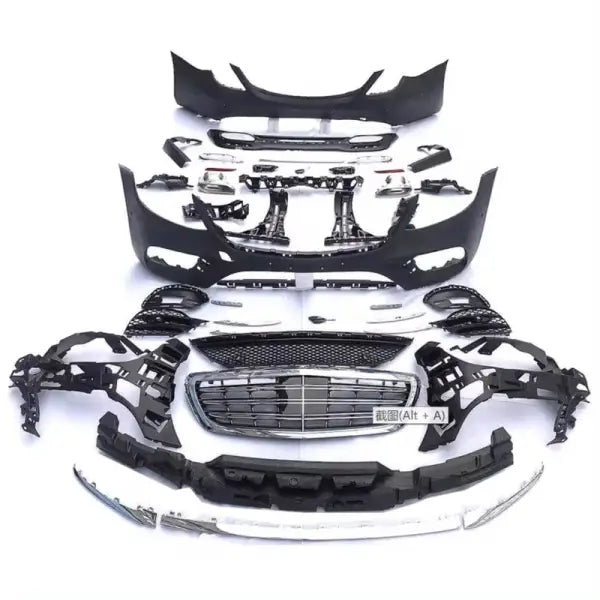 W222 S Class Body Kit Front Bumper Grill Parts Diffuser Spoiler Upgrade Kit for Mercedes Benz S CLASS W222 MAYBACH