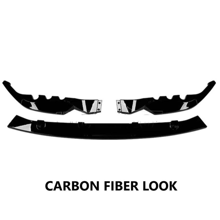 Car Craft Compatible With Bmw 3 Series G80 G82 2020+ M3 M4 Front Bumper Lip Splitter Skirts 3 Part Ar-bm-0285 Cf Carbon Fiber Look - CAR CRAFT INDIA