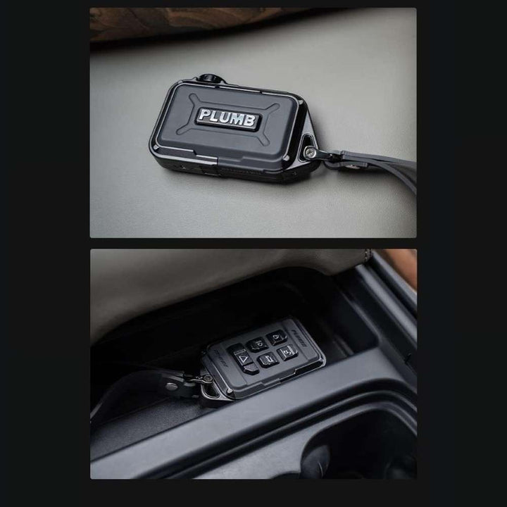 Car Craft Compatible With Range Land Rover Defender 2020-2025 Plumb M-one All Black Aluminum Magnesium Alloy Key Chain Key Case Cover Plumb-001 - CAR CRAFT INDIA