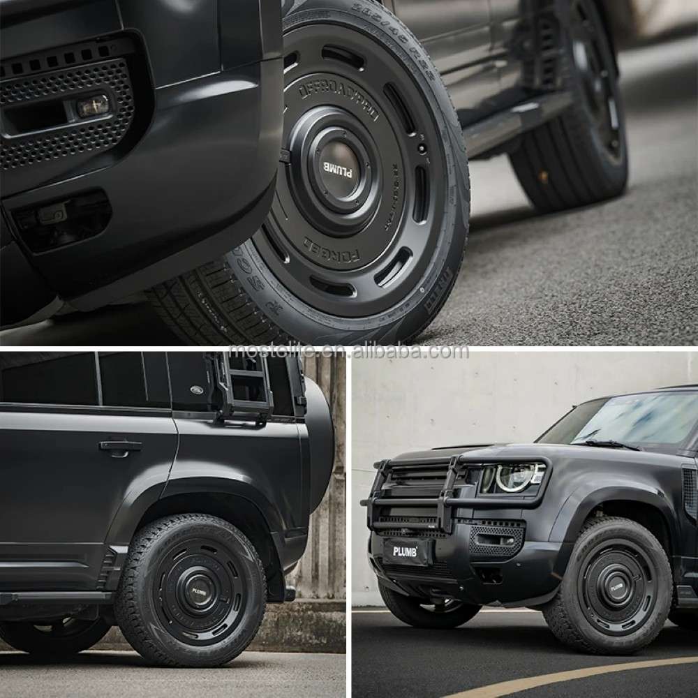 Car Craft Compatible With Range Land Rover Defender 2020-2025 Plumb M-one Alloy Wheel Macwheel Rim Black 22 Inch Plumb-018 - CAR CRAFT INDIA