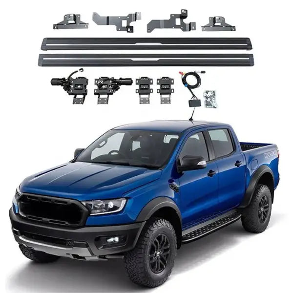 Waterproof Motor Aluminium Bracket Automatic Auto Parts Pickup Truck Electric Side Step for Ranger T8 2022 Power Running Board