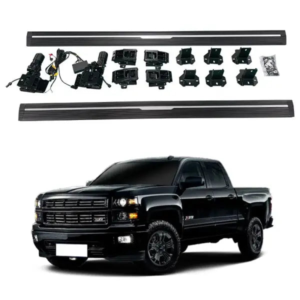 Waterproof Motor Aluminum Alloy Exterior Led Light Electric Running Board for 2020 Chevy Silverado Side Step