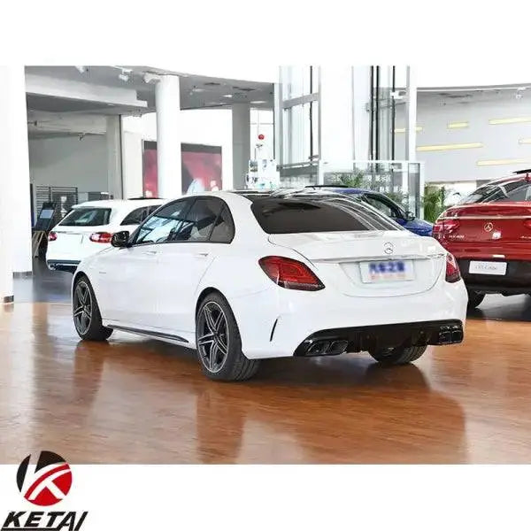 Wholesale 2019 C63 Style Stainless Steel Car Rear Bumper