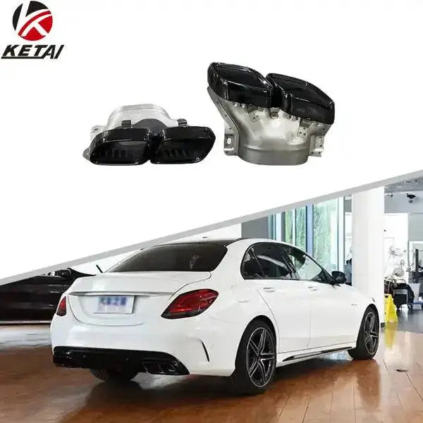 Wholesale 2019 C63 Style Stainless Steel Car Rear Bumper