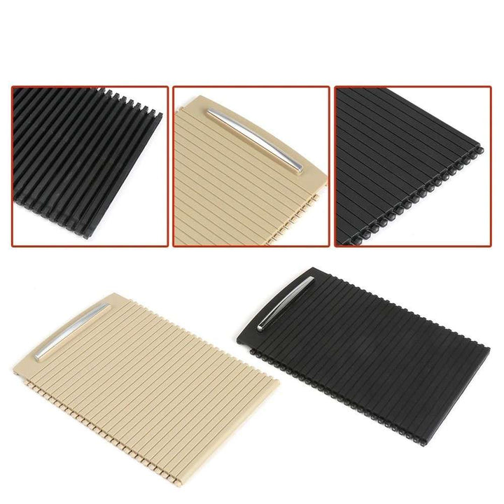 Car Craft Compatible With Bmw 3 Series E92 E93 M3 Car Console Storage Cup Drink Holder Tray Cover Rear Sliding Shutters Roller Blind Cover 51166963915-1 Beige - CAR CRAFT INDIA