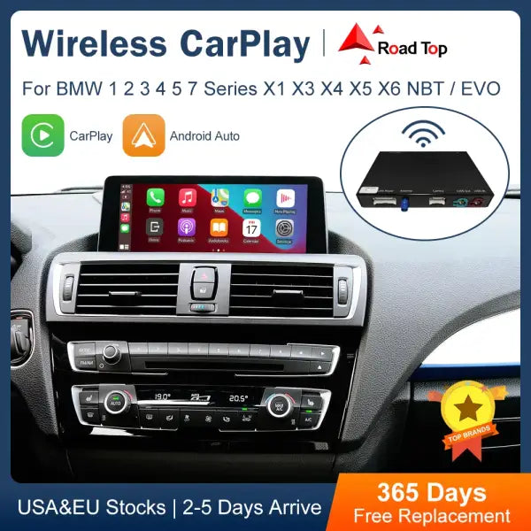 Wireless Android Auto Carplay for BMW NBT 1 2 3 4 5 7 Series X1 X3 X4 X5 X6 F15 F16 F25 F26 F48 F01 F10 F11 F22 F20 F30 F32
