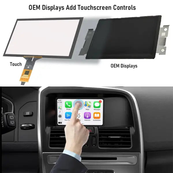 Wireless Apple Carplay Android Auto Module Car AI Box for Volvo XC60 XC70 S60 S80 V60 V70 V40 (2011-2019) Mirror Link Decoder