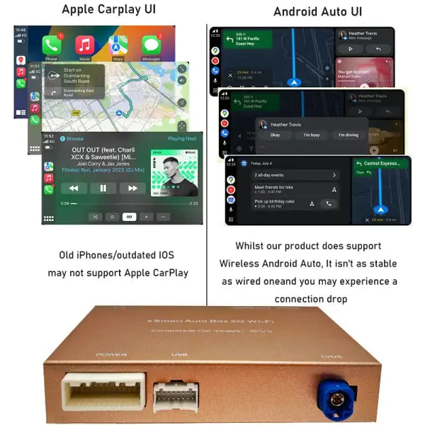 Wireless Apple Carplay Android Auto Module Car AI Box for Volvo XC60 XC70 S60 S80 V60 V70 V40 (2011-2019) Mirror Link Decoder