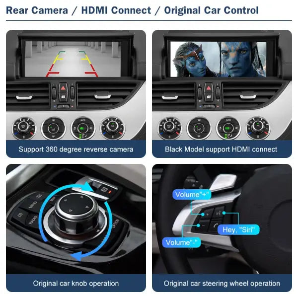 Wireless Carplay Android Auto for BMW Z4 E89 CIC EVO System 2009-2018, with Airplay Mirror Link Functions Car Play