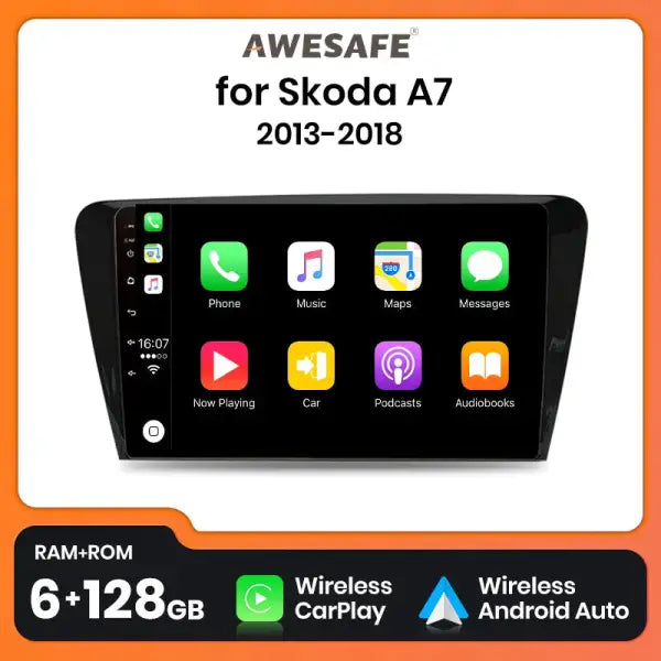 Wireless Carplay Android Auto Car Radio for VW Skoda Octavia 3 2013 - 2018 Multimedia Autoradio GPS No 2 Din 2Din DVD