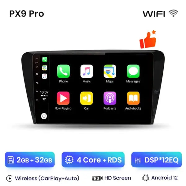 Wireless Carplay Android Auto Car Radio for VW Skoda Octavia 3 2013 - 2018 Multimedia Autoradio GPS No 2 Din 2Din DVD