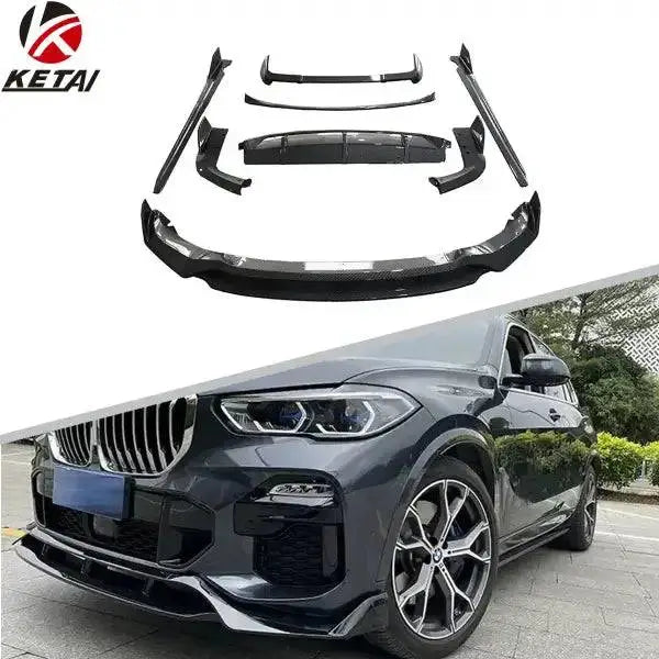 X5 Black Knight Style Car Front Lip Rear Diffuser Side