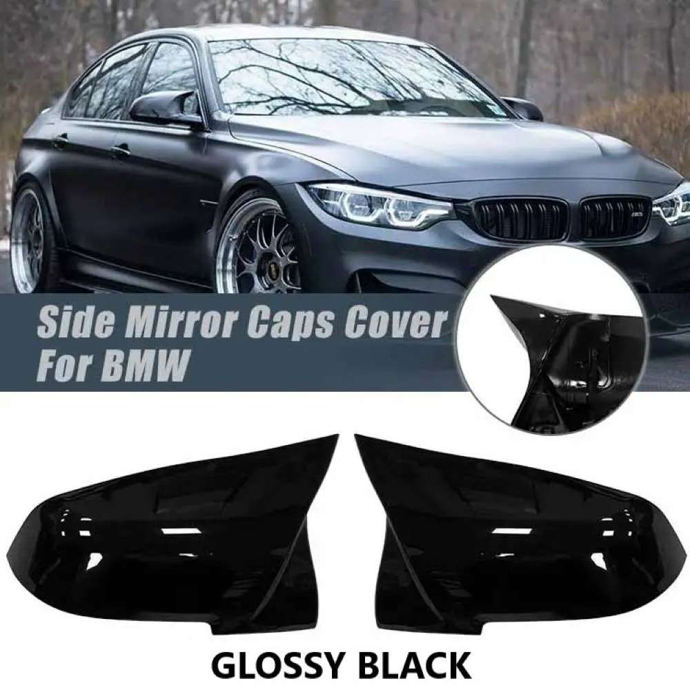 Car Craft Compatible With Bmw 3 Series F30 F34 F80 12-19 X1 E84 12-15 1 Series F20 12-18 Side Rear View Case Wing Cap Shell Housing Mirror Covers 3m Tape Pasting Style Ar-mr-022 Cf Carbon Fiber Look - CAR CRAFT INDIA