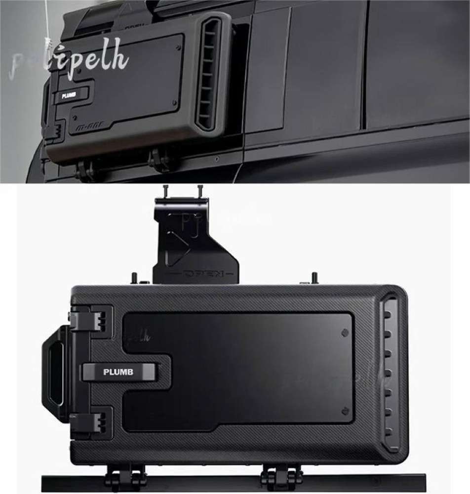 Car Craft Compatible With Range Land Rover Defender 2020-2025 Plumb M-one Side External Equipment Toolbox Box Black Plumb-024 - CAR CRAFT INDIA