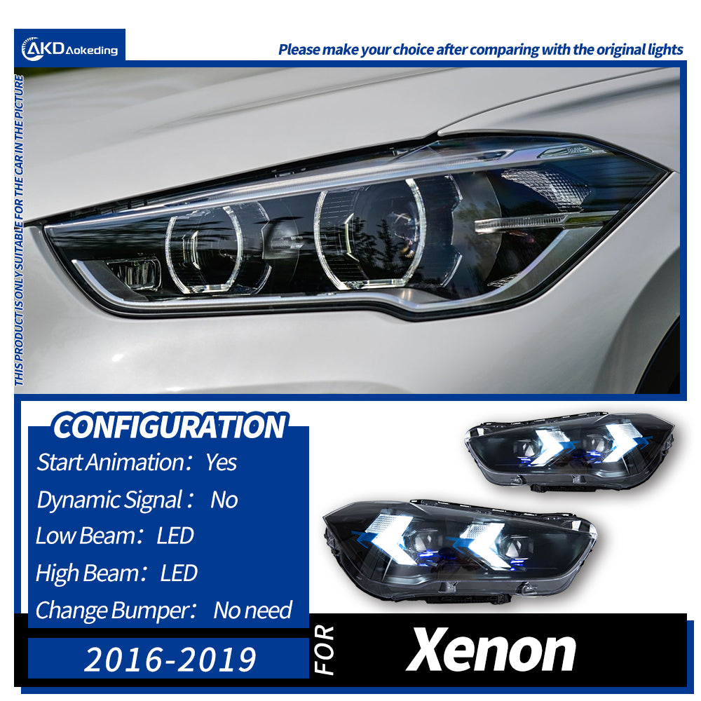 Car Lights For Bmw X1 F48 2016-2019 LED Headlight Modified Head Lamp LED Beam DRL Signal Upgrade Automotive Accessories