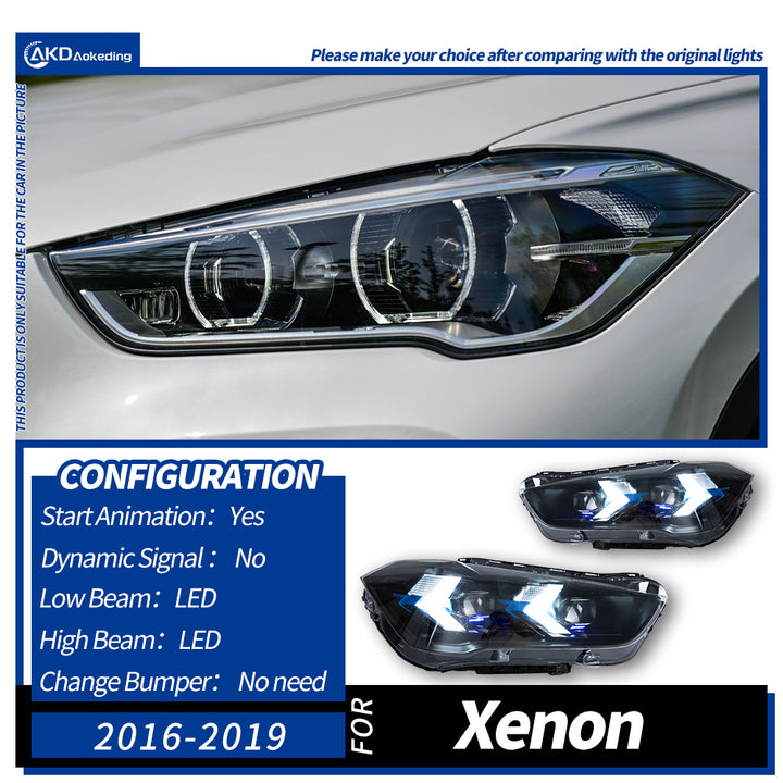 Car Lights For Bmw X1 F48 2016-2019 LED Headlight Modified Head Lamp LED Beam DRL Signal Upgrade Automotive Accessories