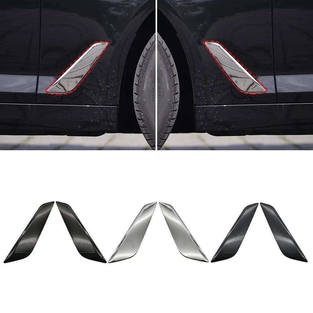 Car Craft Compatible With Bmw 5 Series G30 F90 2017-2024 Side Fender Decorative Bright Electroplated Strip Trim 51137349593 Left Chrome CC-8100 - CAR CRAFT INDIA
