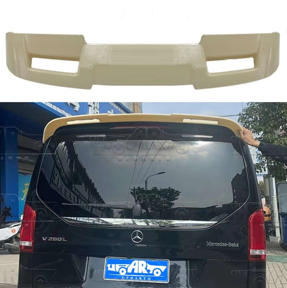 Car Craft Compatible With Mercedes V Class V260 W447 2018-2024 Rear Trunk Wing Boot Spoiler Lip Splitter Skirt Ar-benz-096 Cf Carbon Fiber Look - CAR CRAFT INDIA