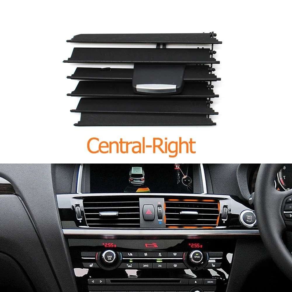 Car Craft Compatible With Bwm X3 X4 F25 F26 2010-2017 Dashboard Ac Conditioner Air Vent Grill Outlet Tab Clip Slider Repair Kit Centre Middle Right 64229184743 64229303407 - CAR CRAFT INDIA