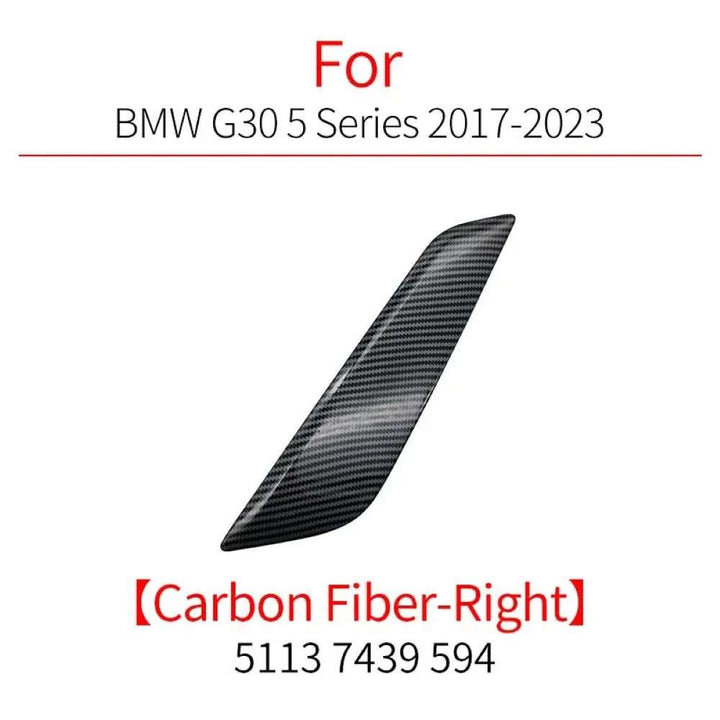 Car Craft Compatible With Bmw 5 Series G30 F90 2017-2024 Side Fender Decorative Bright Electroplated Strip Trim 51137349594-tx Right Carbon Fiber Look CC-8103 - CAR CRAFT INDIA