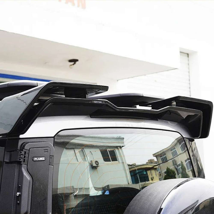 Car Craft Compatible With Range Land Rover Defedner Defender 2019-2025 Rear Trunk Wing Boot Roof Spoiler Lip Splitter Skirt 3 Part Ar-land-006 Glossy Black - CAR CRAFT INDIA