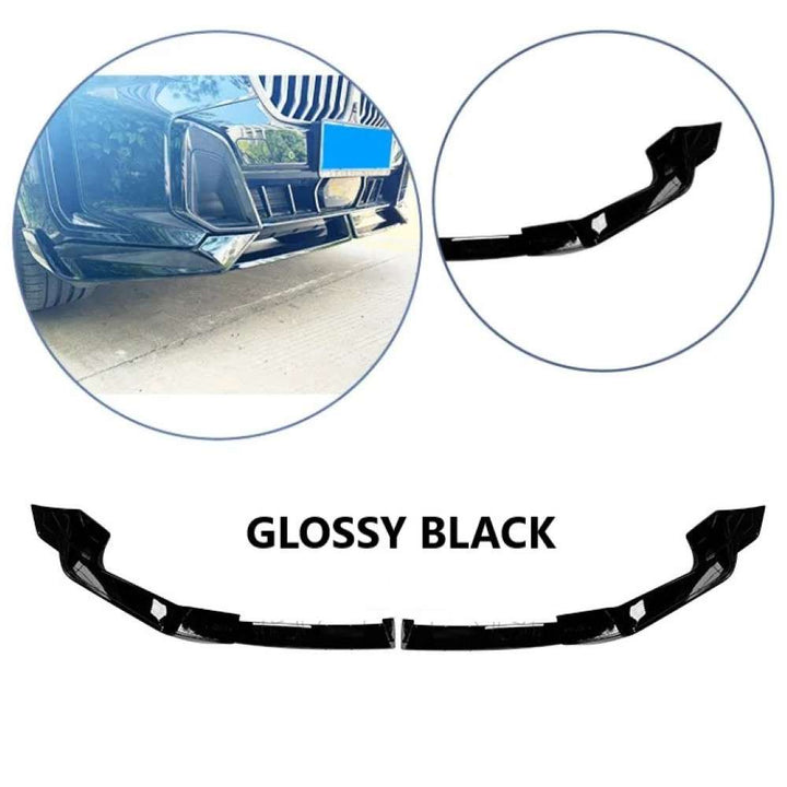 Car Craft Compatible With Bmw X5 G05 Lci 2023+ M Sport Peformance Mp Front Bumper Lip Splitter Skirts 2 Part Ar-bm-0234 Glossy Black - CAR CRAFT INDIA