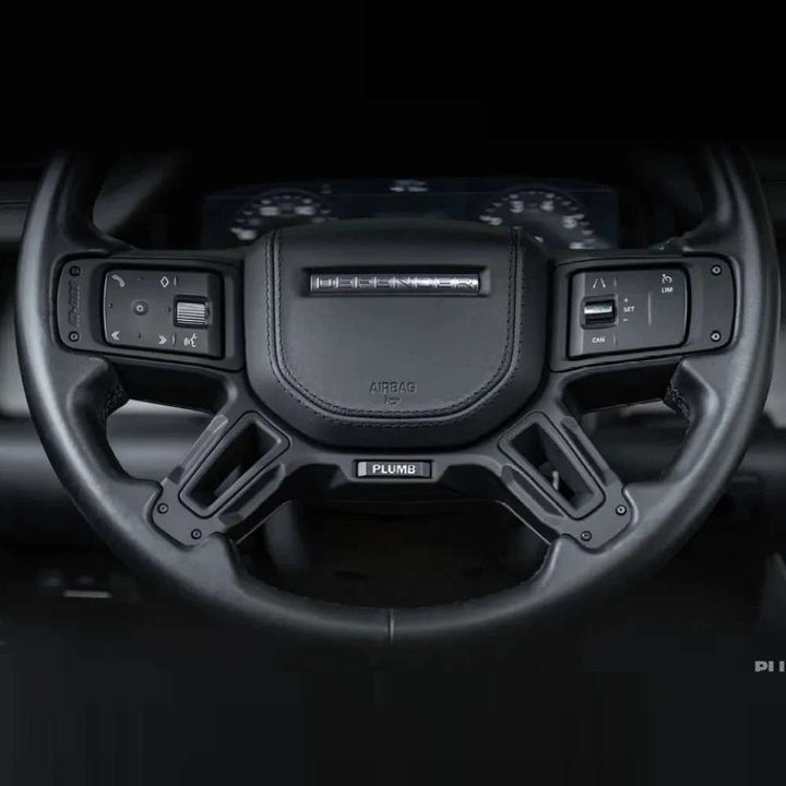 Car Craft Compatible With Range Land Rover Defender 2020-2025 Plumb M-one Steering Wheel Trim Cover Frame Plumb-026 - CAR CRAFT INDIA