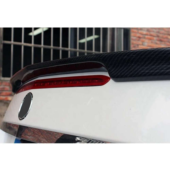 Car Craft Compatible With Mercedes E Class Coupe W207 2010-2016 Rear Trunk Wing Boot Spoiler Lip Splitter Skirt Ar-benz-054 Cf Carbon Fiber Look - CAR CRAFT INDIA