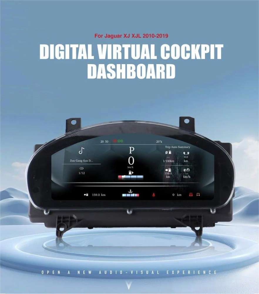 Car Craft Compatible With Jaguar Xjl Xf Xfl 2009-2019 Dashboard Lcd Speed O Meter Android Player Digital Instrument Cluster Screen Speedometer Display Car 12.3" CC-8431 - CAR CRAFT INDIA