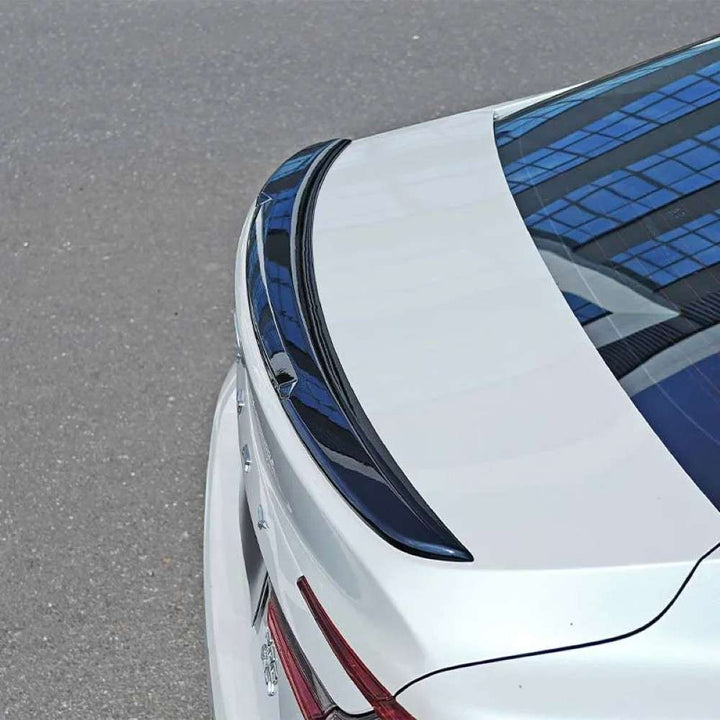 Car Craft Compatible With Toyota Camry 2024+ Rear Trunk Wing Boot Spoiler Lip Splitter Skirt Ar-toyota-0100 Cf Carbon Fiber Look