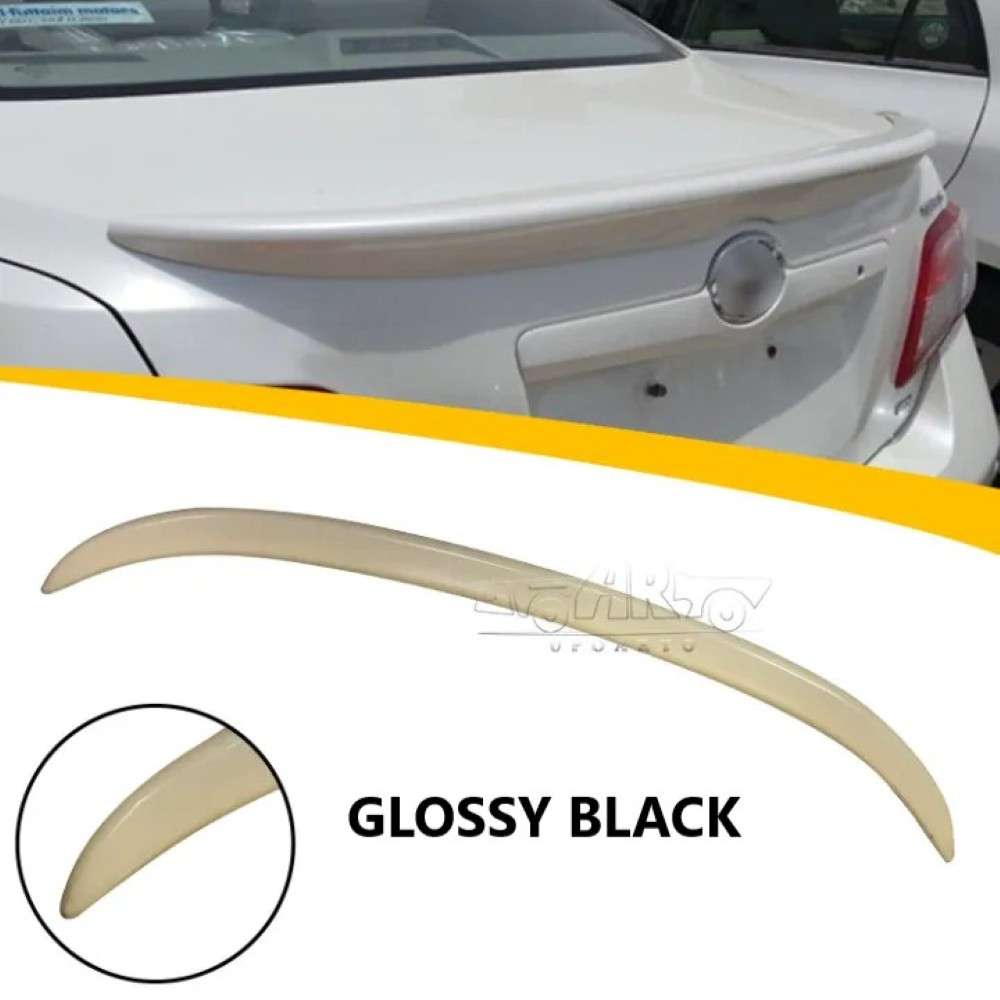 Car Craft Compatible With Toyota Camry 2018-2020 Rear Trunk Wing Boot Spoiler Lip Splitter Skirt Oem Style Ar-toyota-088a Glossy Black - CAR CRAFT INDIA