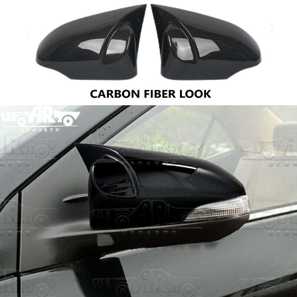 Car Craft Compatible With Toyota Corolla Altis 2014-2018 Side Rear View Case Wing Cap Shell Housing Mirror Covers 3m Tape Pasting Style Ar-mr-039 Cf Carbon Fiber Look CC-8087 - CAR CRAFT INDIA