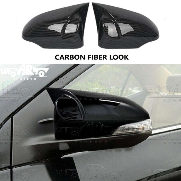 Car Craft Compatible With Toyota Corolla Altis 2014-2018 Side Rear View Case Wing Cap Shell Housing Mirror Covers 3m Tape Pasting Style Ar-mr-039 Cf Carbon Fiber Look CC-8087 - CAR CRAFT INDIA