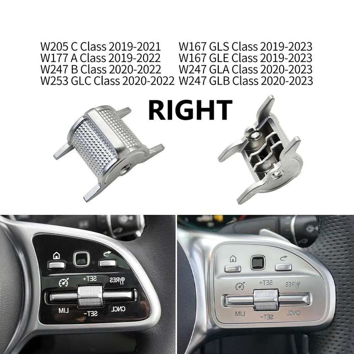 Car Craft Compatible With Mercedes A B C E S Class W205 W206 W213 W214 W222 W223 W167 W247 W464 W465 W253 W254 2019-2025 Gla Glc Gle Gls Steering Wheel Control Switch ROLLER Button 0999058106-4R RIGHT CC-8486