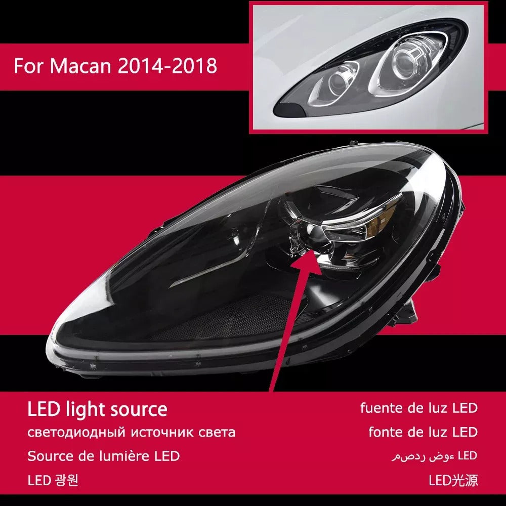 Car LED Headlights For Porsche Macan 2014-2022 Old Upgrade New 2023 Plug And Play Matrix Front Head Light Auto Lamp Accessories - AliExpress - CAR CRAFT INDIA