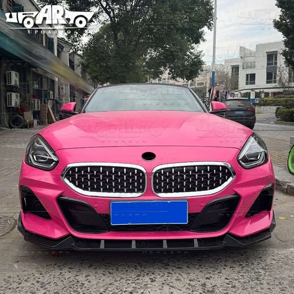 Car Craft Compatible With Bmw Z4 G29 2023+ Front Bumper Lip Splitter Skirts 3 Part Ar-bm-0293 Glossy Black - CAR CRAFT INDIA