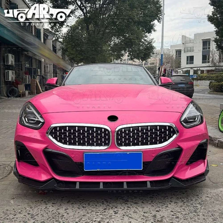 Car Craft Compatible With Bmw Z4 G29 2023+ Front Bumper Lip Splitter Skirts 3 Part Ar-bm-0293 Glossy Black - CAR CRAFT INDIA